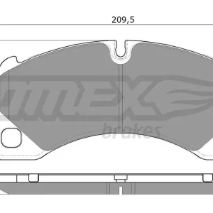 Zestaw klocków hamulcowych, hamulce tarczowe TOMEX BRAKES TX 16-71 Najlepsza cena