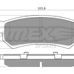 Zestaw klocków hamulcowych, hamulce tarczowe TOMEX BRAKES TX 16-77 Wyjątkowa oferta