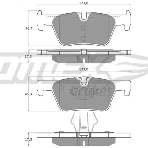 Zestaw klocków hamulcowych, hamulce tarczowe TOMEX BRAKES TX 16-86 Tylko do końca tygodnia