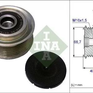 Alternator - sprzęgło jednokierunkowe SCHAEFFLER INA 535 0079 10 Ostatnie sztuki