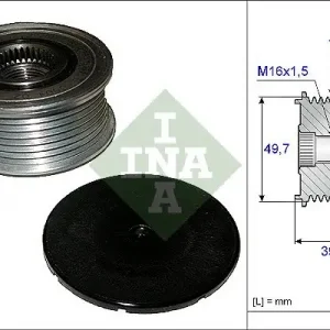 Alternator - sprzęgło jednokierunkowe SCHAEFFLER INA 535 0084 10 Popularny