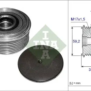 Alternator - sprzęgło jednokierunkowe SCHAEFFLER INA 535 0087 10 Ekspresowa dostawa