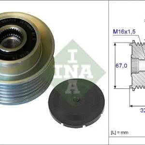 Alternator - sprzęgło jednokierunkowe SCHAEFFLER INA 535 0097 10 Wysoka jakość
