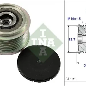 Alternator - sprzęgło jednokierunkowe SCHAEFFLER INA 535 0128 10 Kup teraz