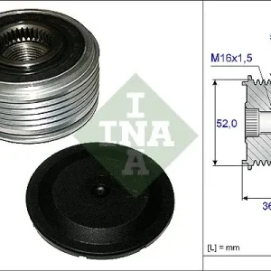 Alternator - sprzęgło jednokierunkowe SCHAEFFLER INA 535 0129 10 Bezpieczna płatność