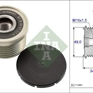Alternator - sprzęgło jednokierunkowe SCHAEFFLER INA 535 0164 10 Taniej