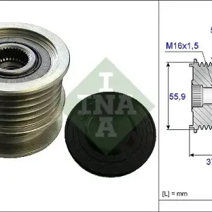 Alternator - sprzęgło jednokierunkowe SCHAEFFLER INA 535 0169 10 Dostępne od ręki
