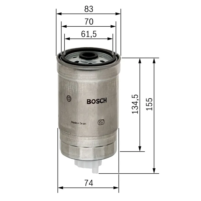 Bestseller Filtr paliwa BOSCH 1 457 434 105