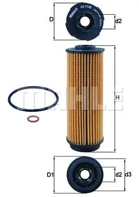 Filtr oleju KNECHT OX 1146D Popularny