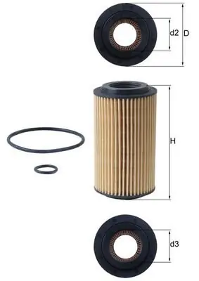 Filtr oleju KNECHT OX 153D4 Popularny
