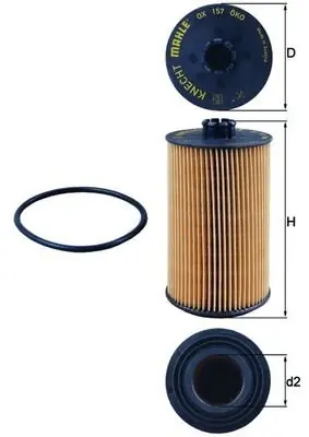 Filtr oleju KNECHT OX 157D Ograniczona ilość