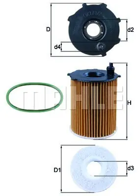 Filtr oleju KNECHT OX 171/2D1 Cena promocyjna