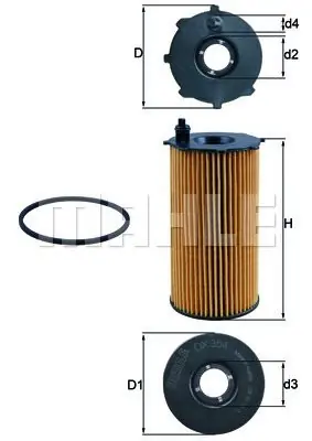 Darmowy zwrot Filtr oleju KNECHT OX 354D