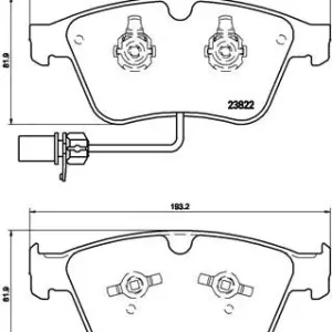 Zestaw klocków hamulcowych, hamulce tarczowe BREMBO P 05 003 Ostatnie sztuki