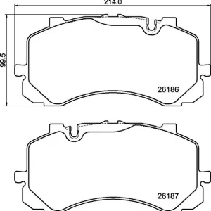 Ograniczona ilość Zestaw klocków hamulcowych, hamulce tarczowe BREMBO P 05 005