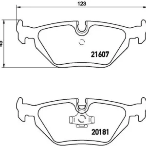 Zestaw klocków hamulcowych, hamulce tarczowe BREMBO P 06 013 Sprawdź teraz