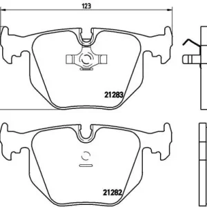 Wyprzedaż Zestaw klocków hamulcowych, hamulce tarczowe BREMBO P 06 016