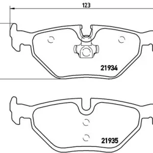Hit cenowy Zestaw klocków hamulcowych, hamulce tarczowe BREMBO P 06 025