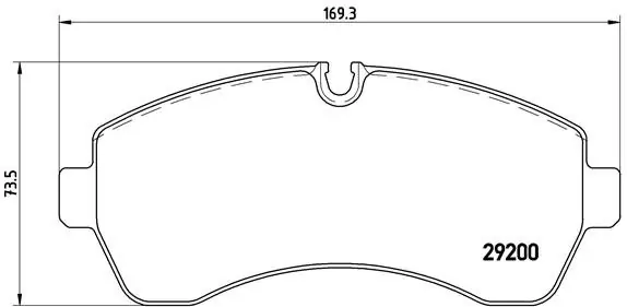 Zniżka Zestaw klocków hamulcowych, hamulce tarczowe BREMBO P 50 059